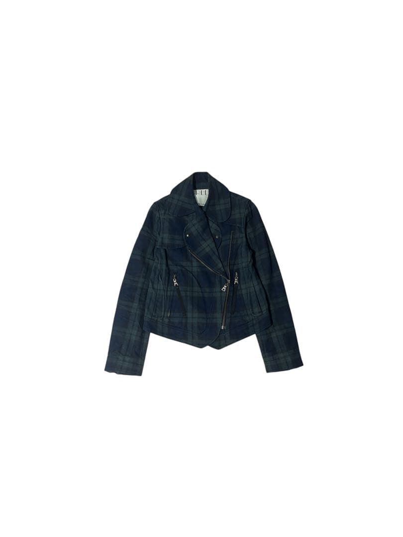 真*顔様 2000s archive check riders jacket