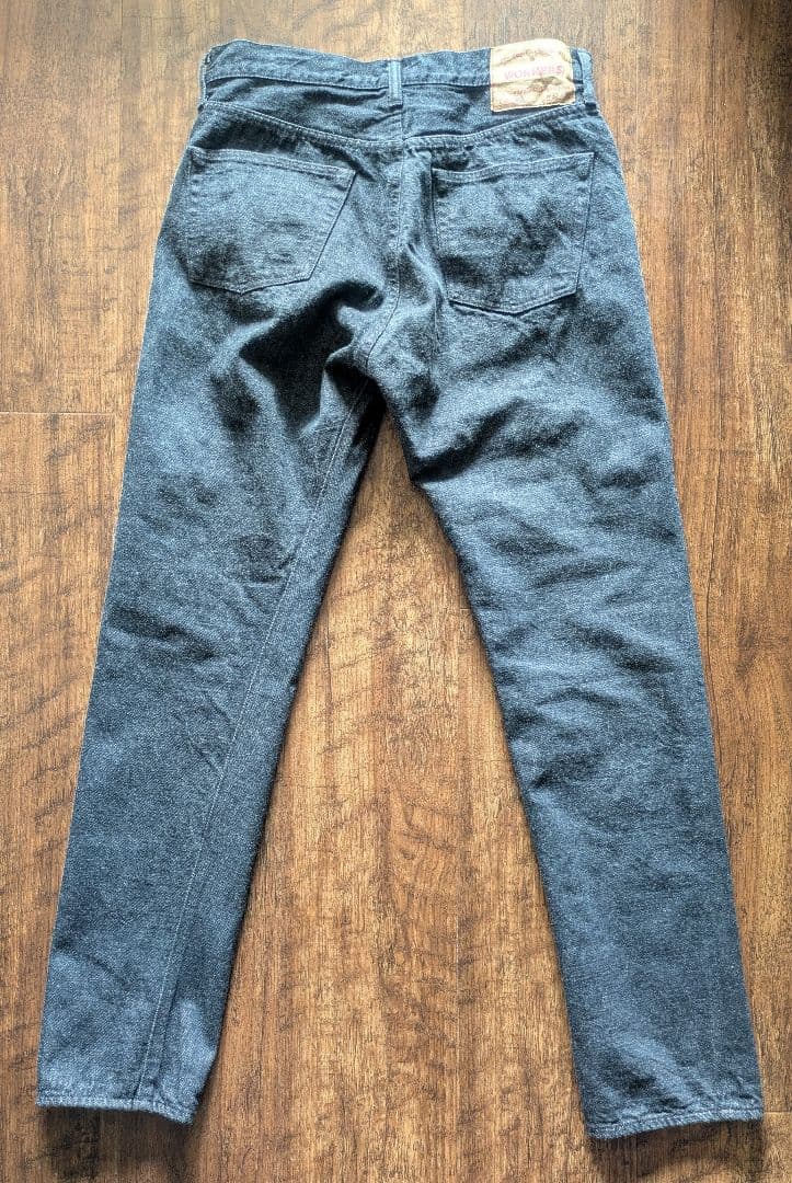 WORKERS 802 SLIM TAPERED BLACK W32 新品未使用