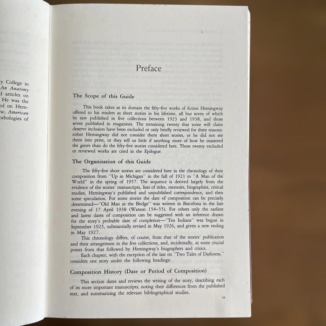 洋書 Reader's Guide Ernest Hemingway