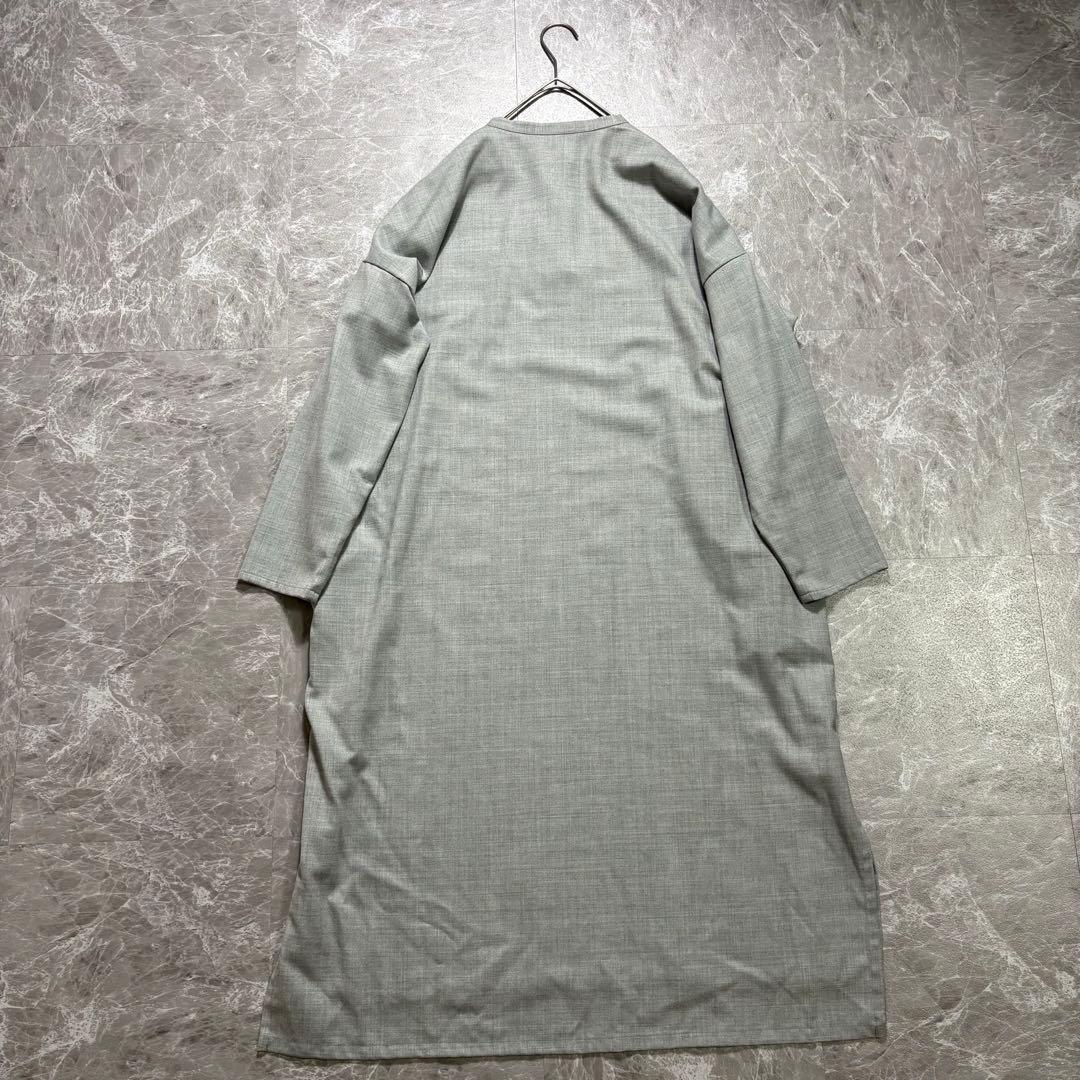 美品✨mizuiroind ミズイロインド　ロングワンピース　グレー