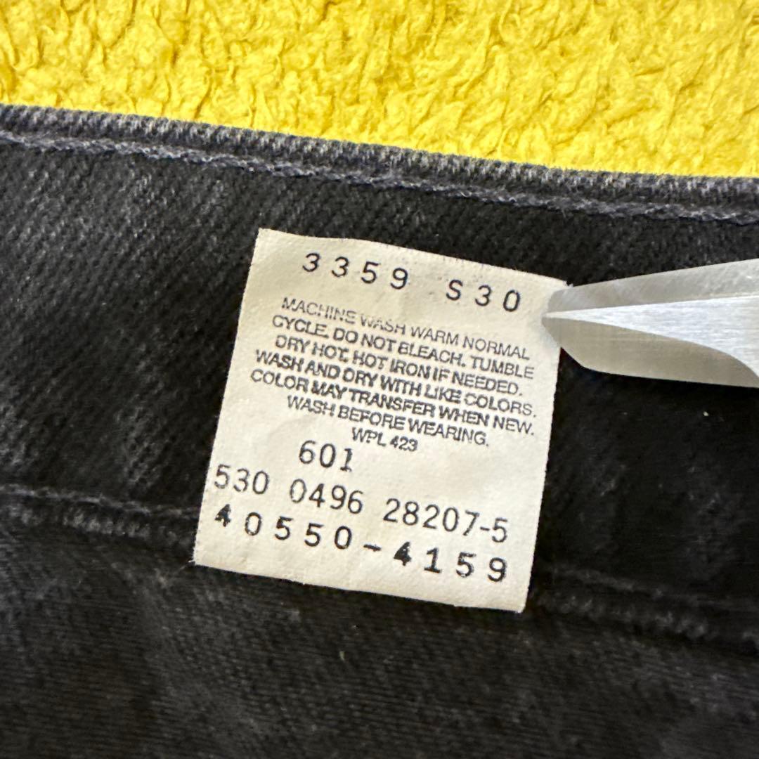 90s USA製　Levi's 550 ブラックデニム W34 オレンジタブ