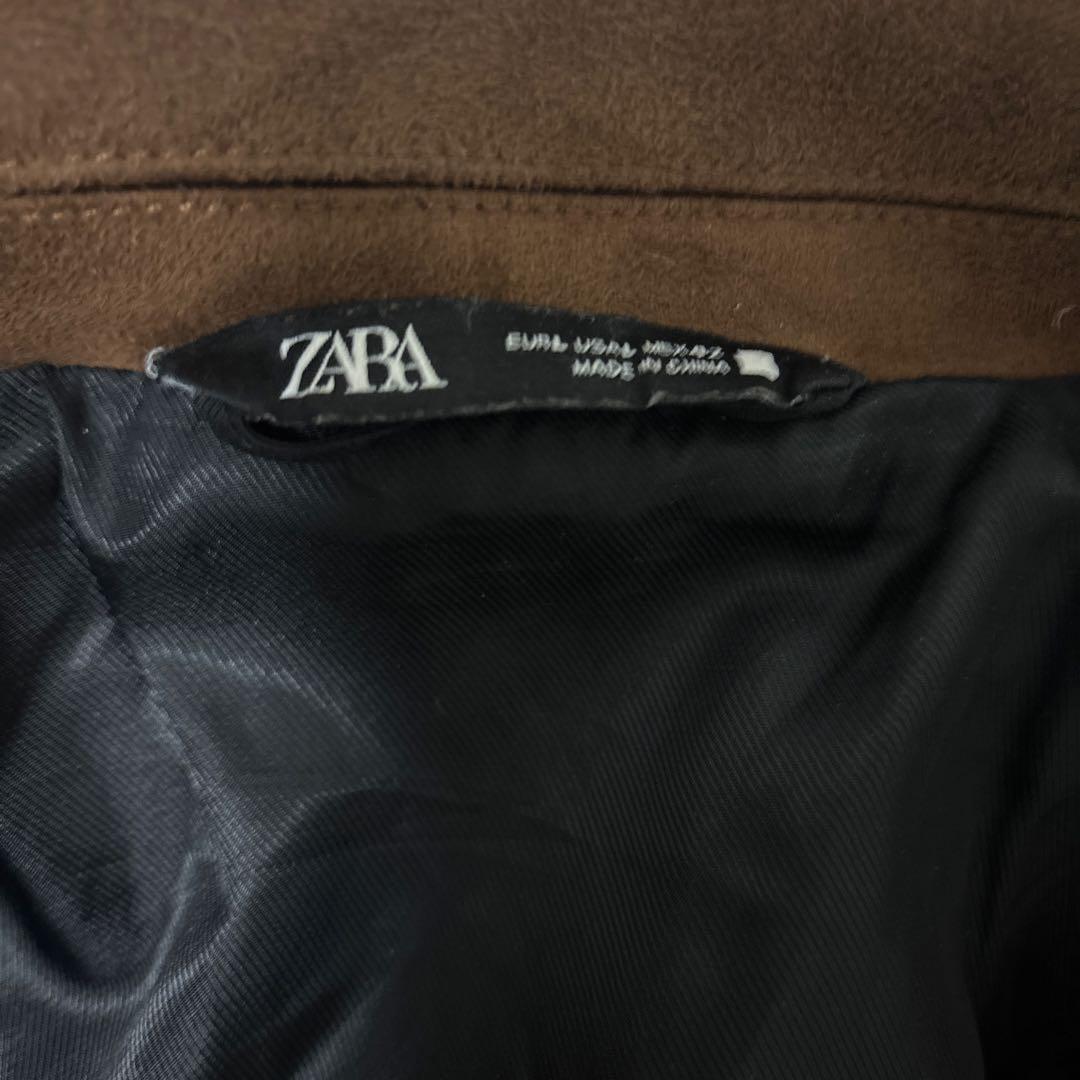 ZARA スエードジャケット ブラウン L