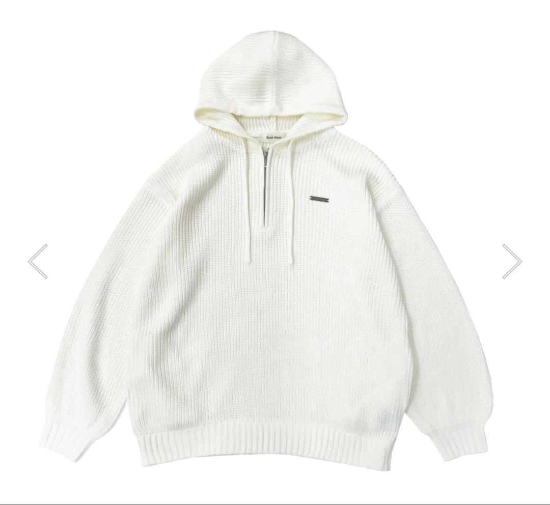トップス rosemuse Over sized half zip hoodie