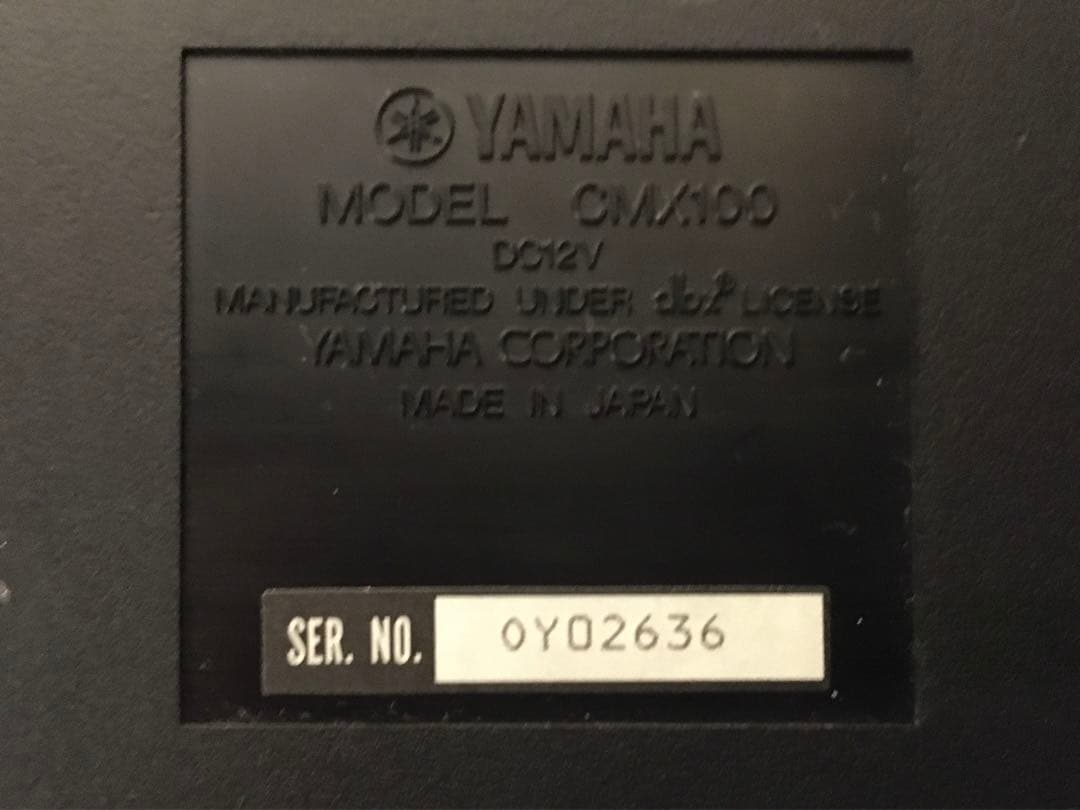 yamaha cmx100 マルチトラックレコーダー　カセットMTR 動作品