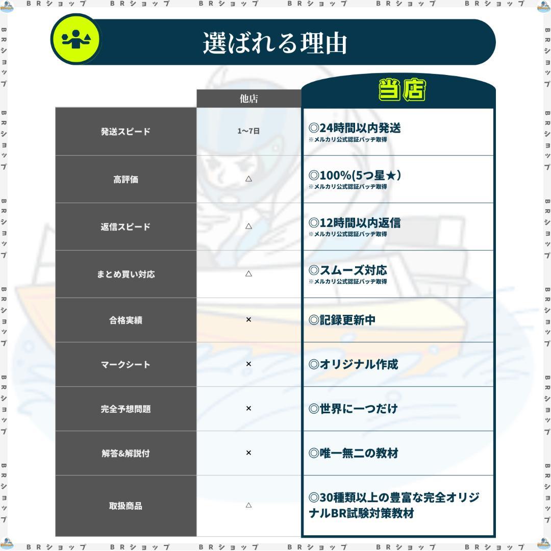 【全問解答＆解説付】第137期ボートレーサー試験完全予想問題第1弾