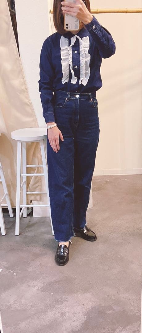 コムデギャルソンCOMME des GARÇONS フリルシャツ 丸襟XS 美品