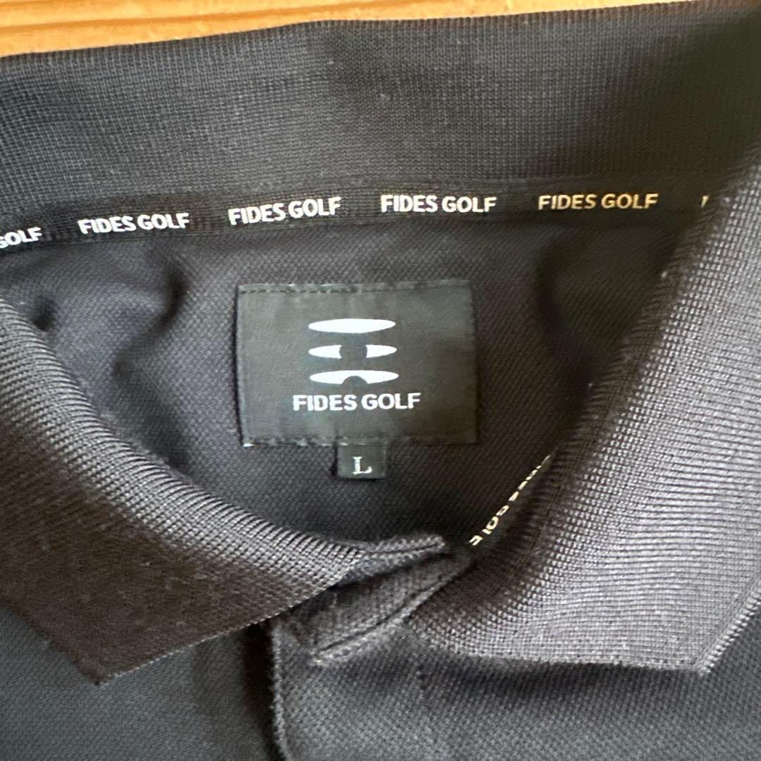 FIDES GOLF ブラックポロシャツ Lサイズ
