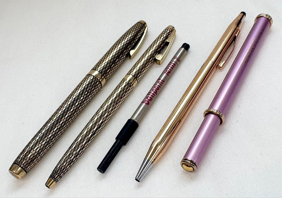 【中古】万年筆 ボールペン シェーファー クロス等おまとめ5点