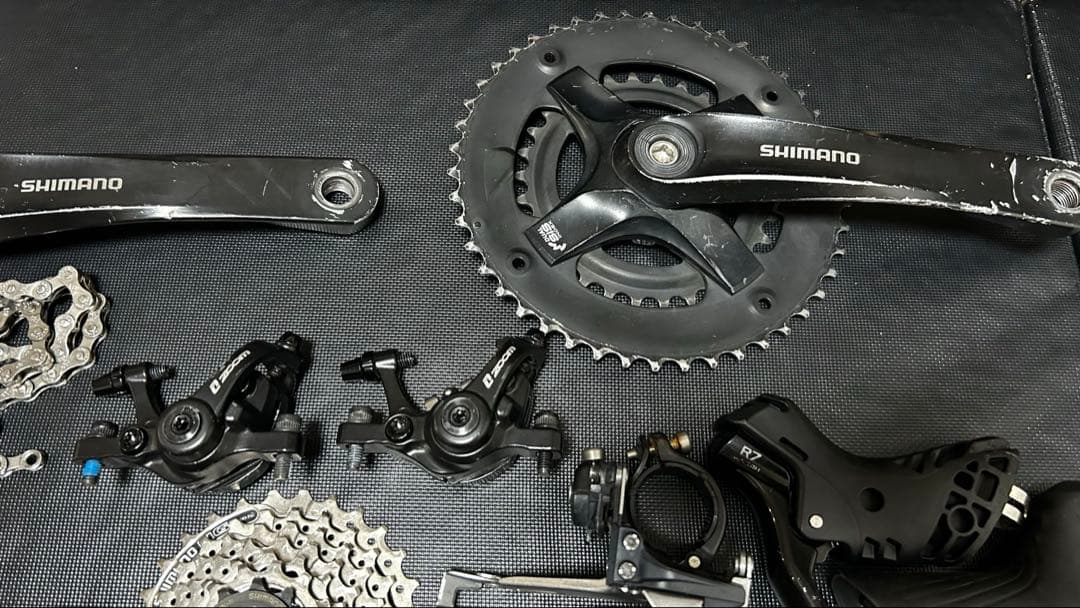 Shimano sensah 2×7s コンポセット　値下げ可