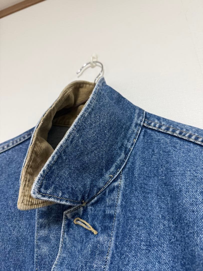 Wrangler ラングラー　デニムジャケット　Gジャンコーデュロイ襟　M