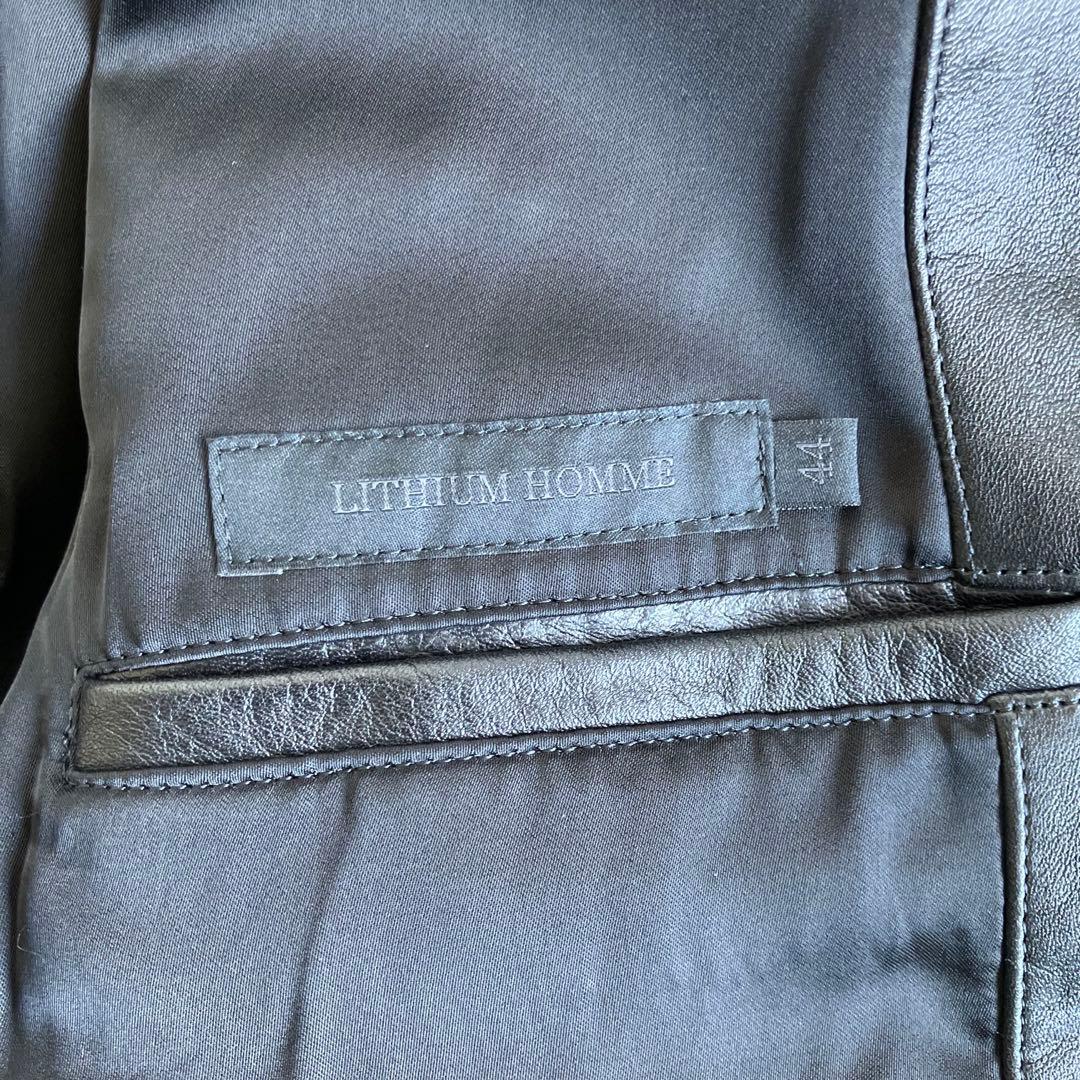 LITHIUM HOMME リチウムオム　ライダースジャケット　レザージャケット