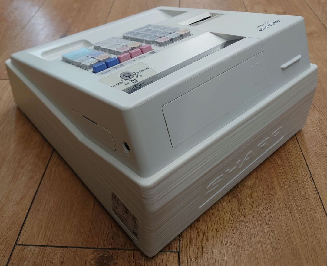 ★☆★【取説・鍵・パーツ付】SHARP XE-A147-W 電子レジスタ