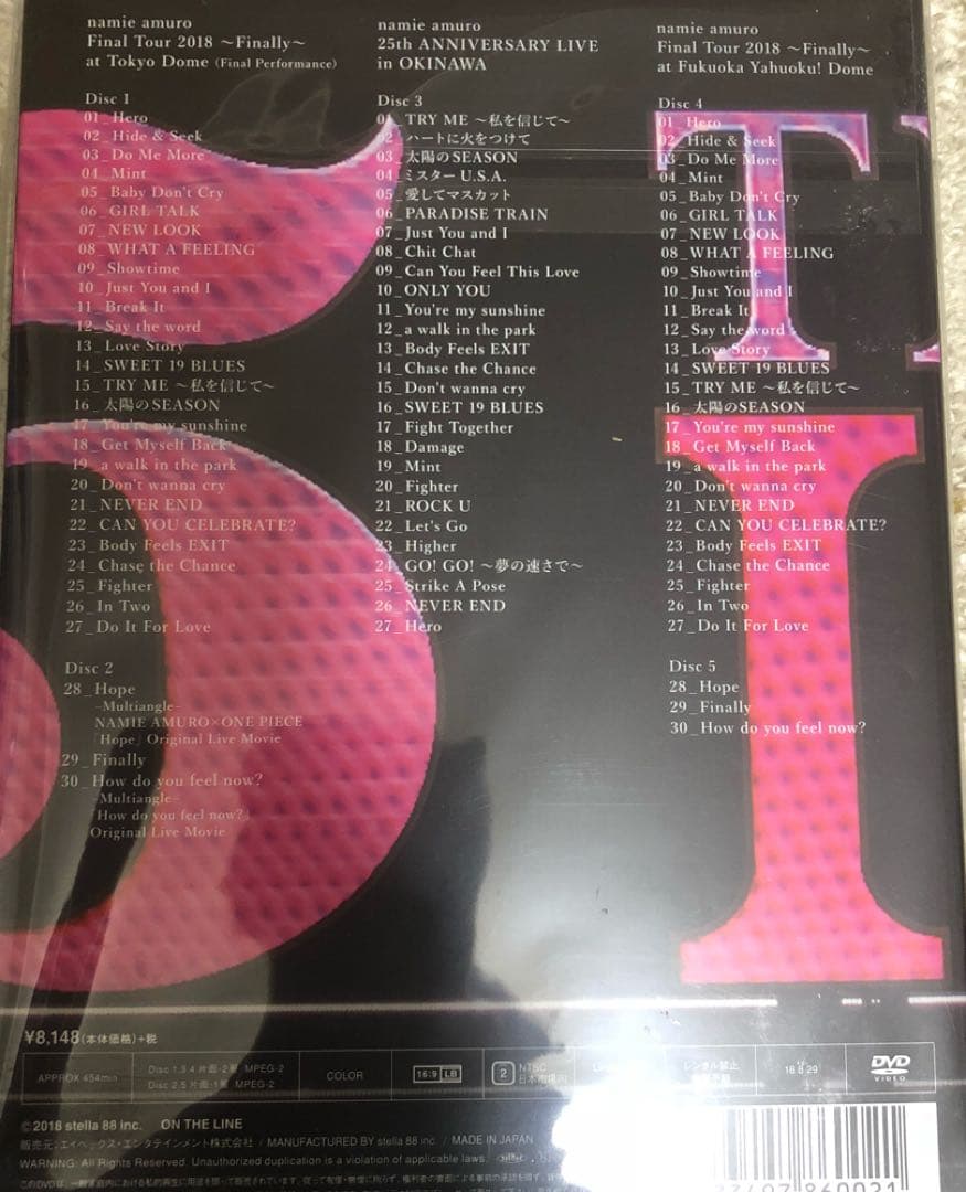namie amuro Final Tour 2018 福岡ヤフオクドーム
