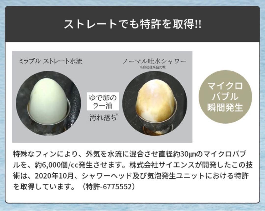 absolute様用ミラブル プラス Mirableシャワーヘッド 未使用 新品