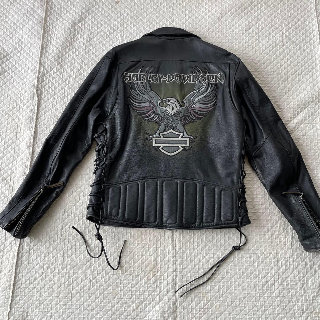 Harley-Davidson 黒 レザーライダースジャケット