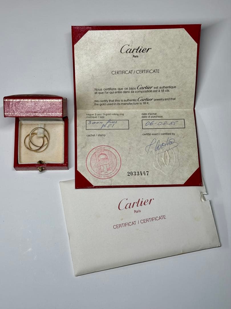 Cartier トリニティリング 750ゴールド