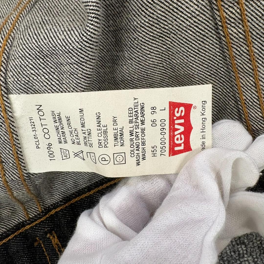 A6.LEVI’S リーバイス 90’ デニムジャケット 古着 ブラック系 L寸