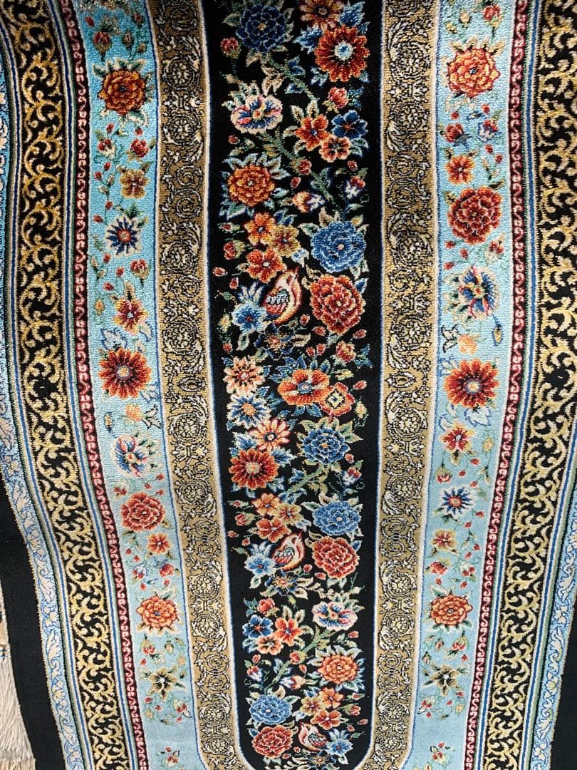 イラン、シルクラグ/サイズ:42x100cm....ir34.