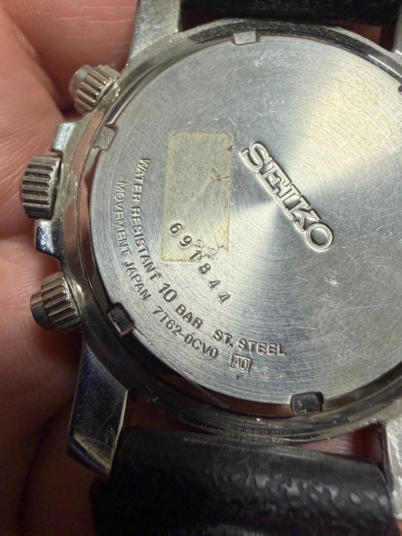 SEIKO クロノグラフ　7T62-0CV0 未稼働品