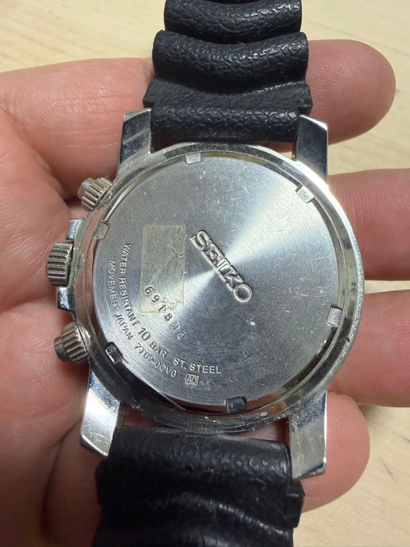 SEIKO クロノグラフ　7T62-0CV0 未稼働品