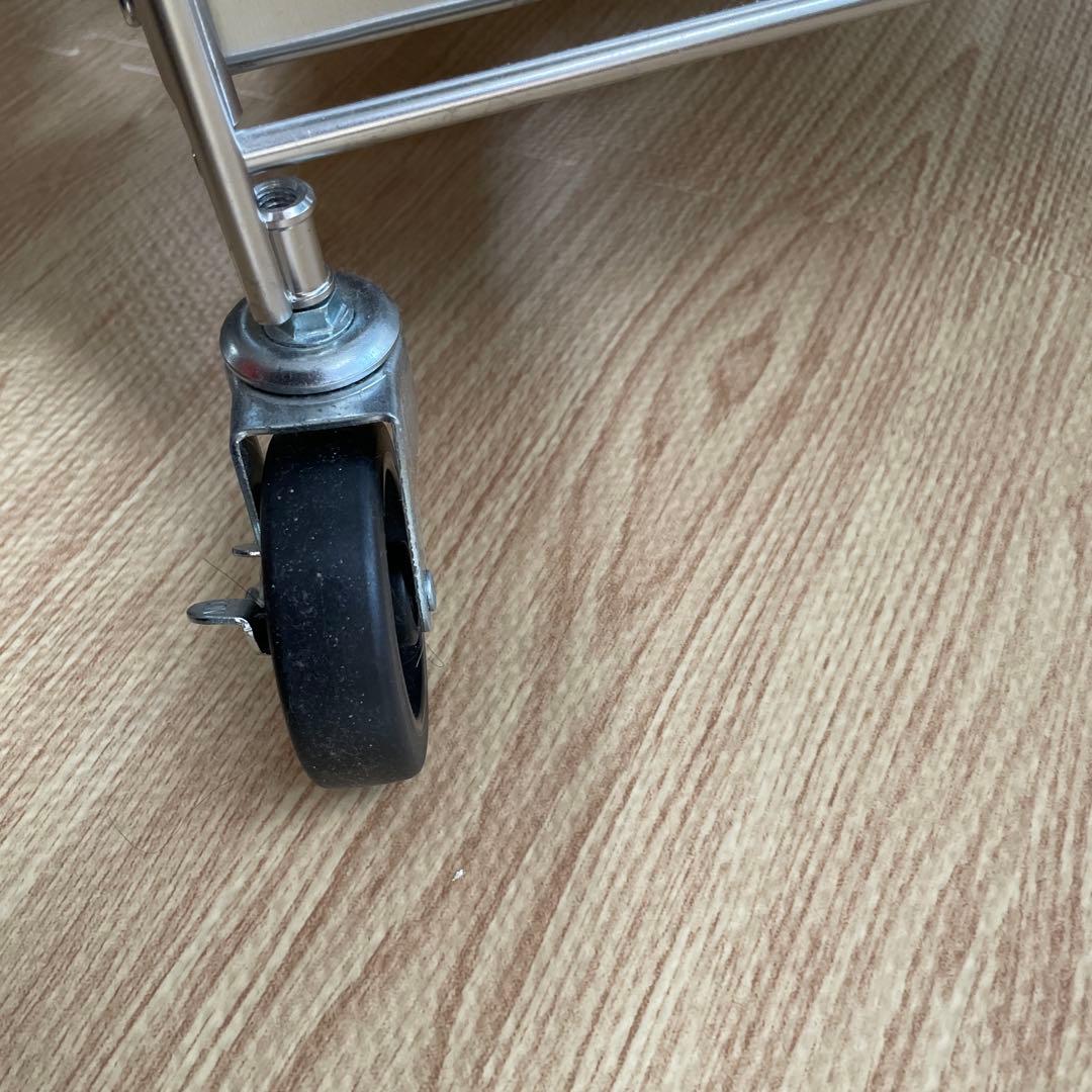 moonですステンレスユニットシェルフワゴンセット