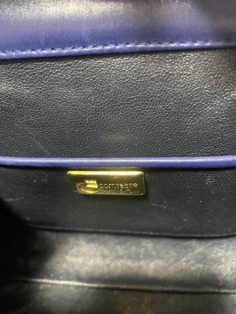 Comtesse ２ｗａｙバッグ　ハンドバッグ　ショルダーバック　ネイビー