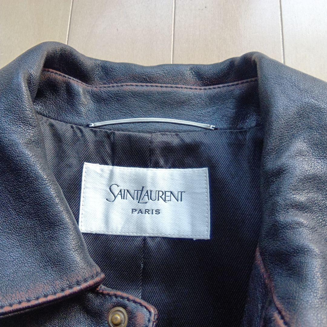 SAINT LAURENT レザージャケット 48