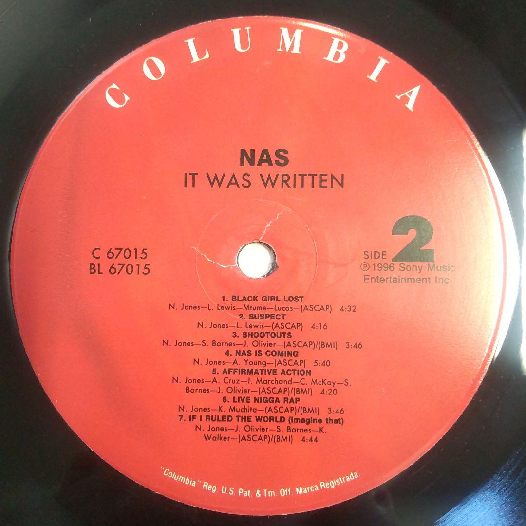 歴史的名盤 Nas / It Was Written LP レコード US