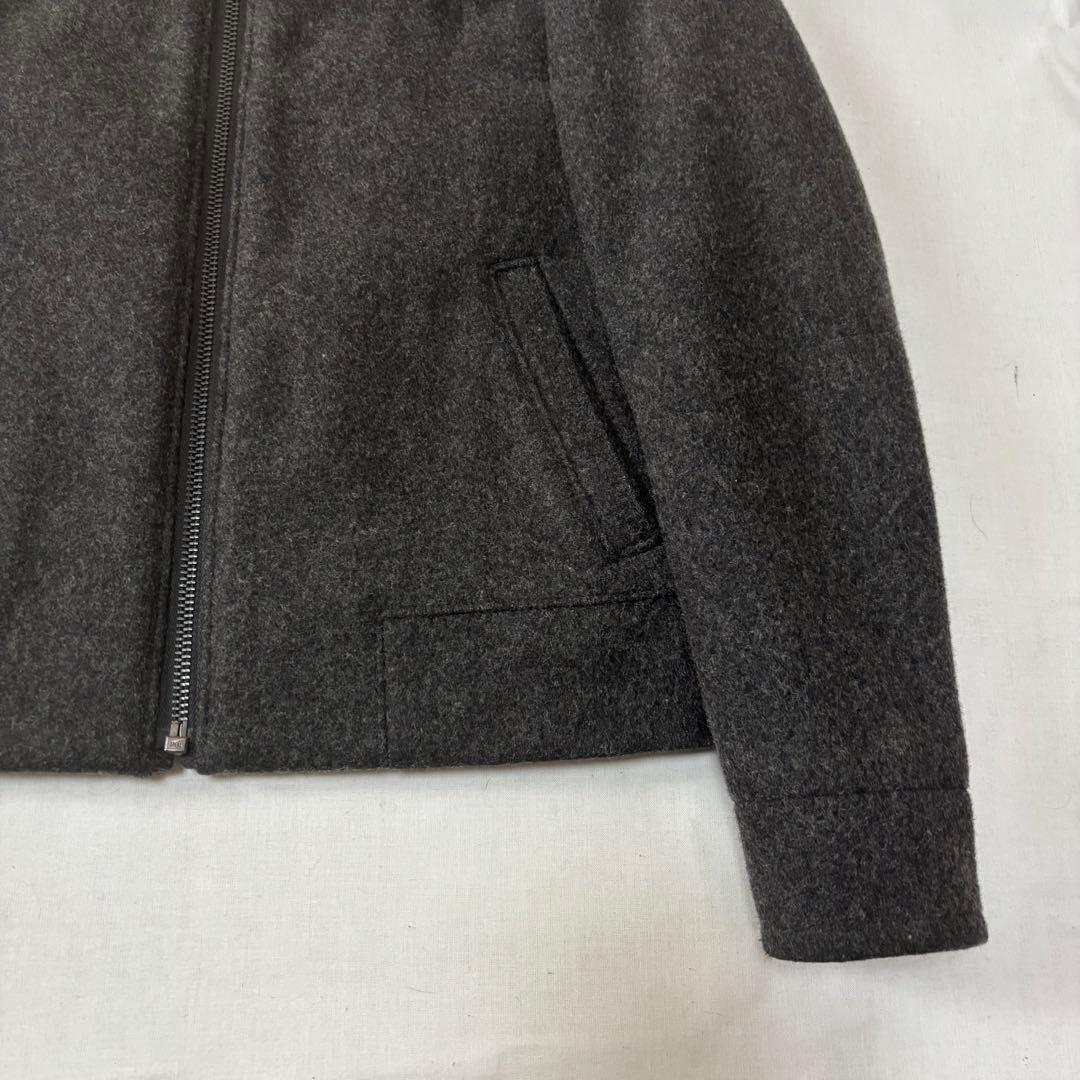 【GAP】00s オールドギャップ ウールJKT 無地 チャコールグレー
