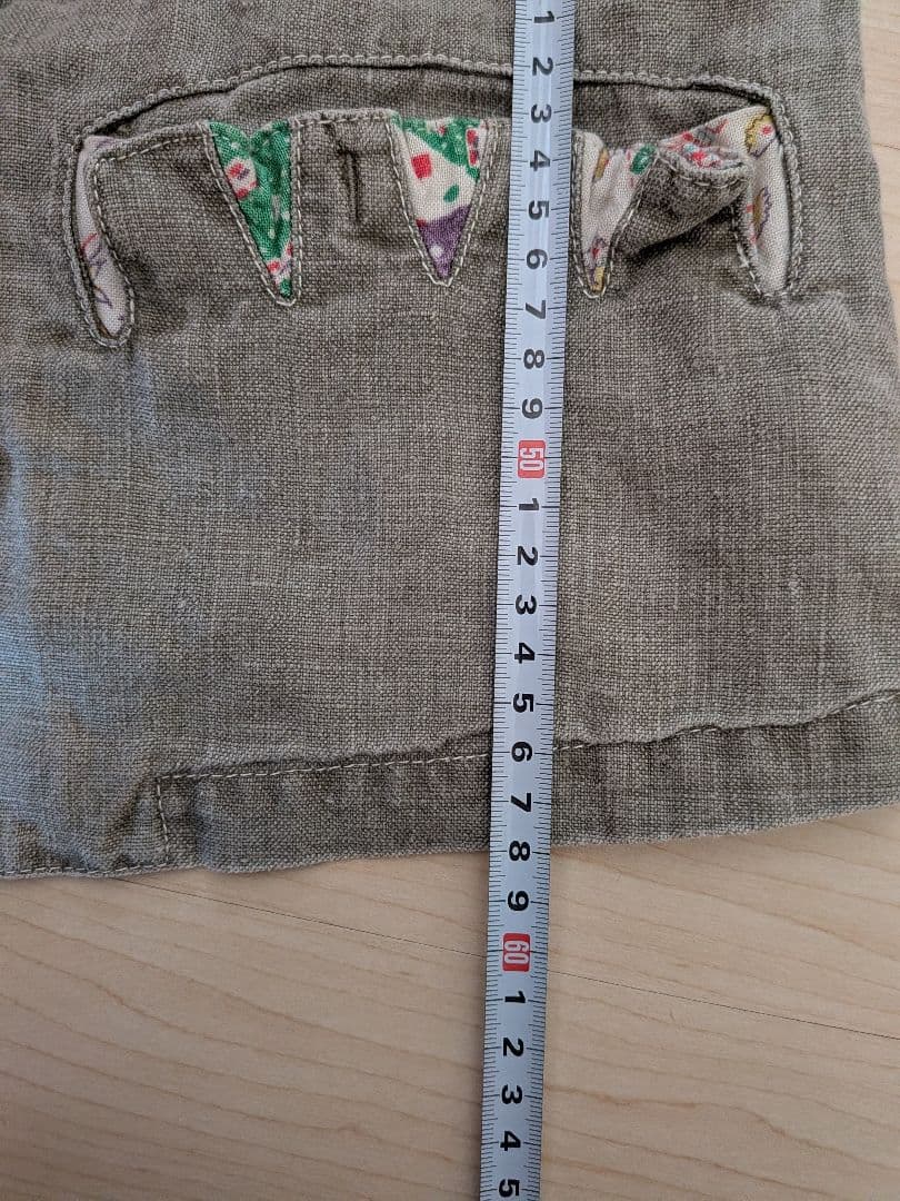 TSUMORI CHISATO オリーブグレー ジャケット麻素材