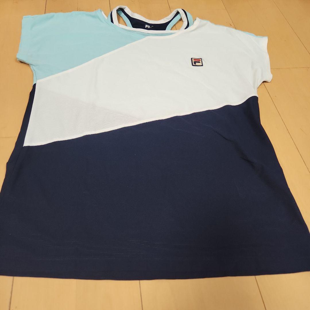 FILA スポーツセットアップ 水色/ネイビー