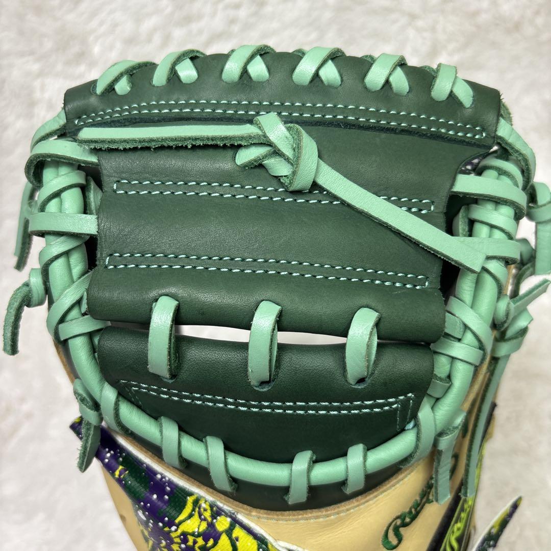 ローリングス　軟式用　キャッチャーミット　一般　野球　33インチ　グリーン