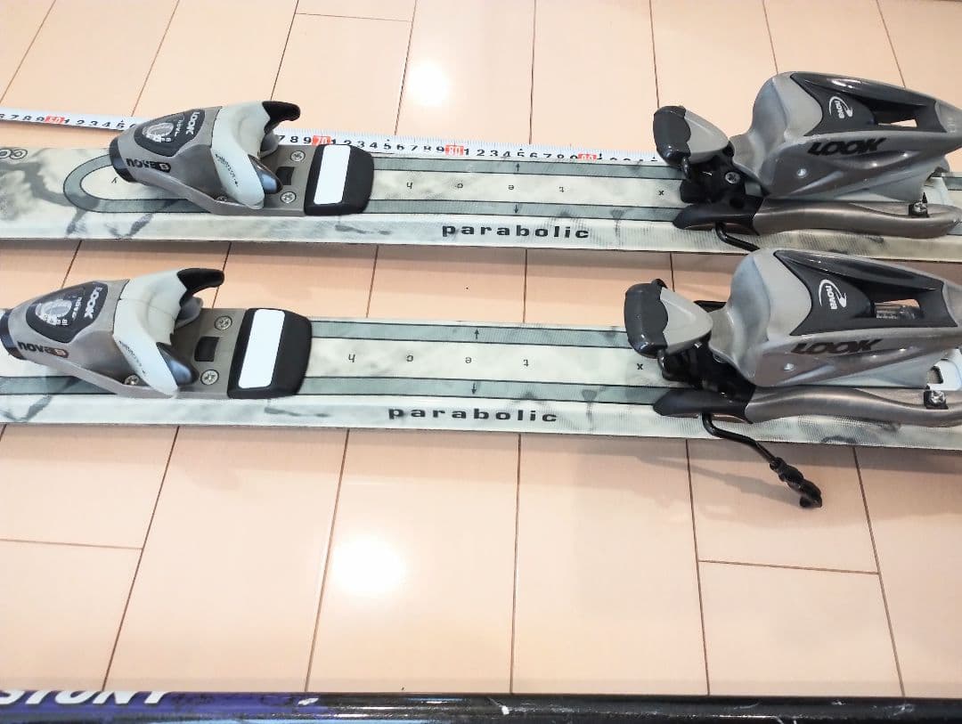 elan スキー板 マーブル模様 ストック　ケース付き 160cm