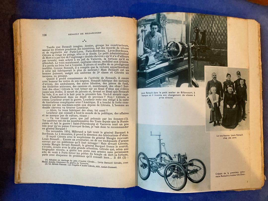 Renault de Billancourt 歴史と自動車の進化を詳述した書籍
