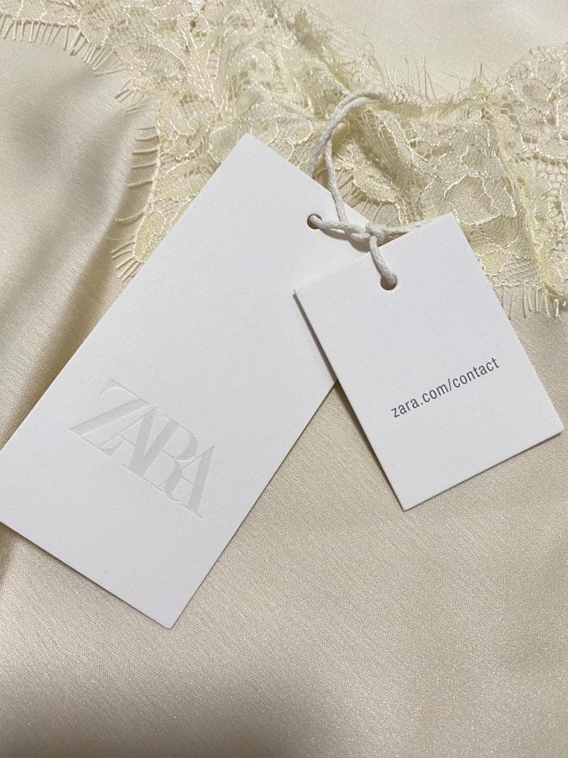 【ZARA】 ZW COLLECTION アシンメトリーレースワンピース M