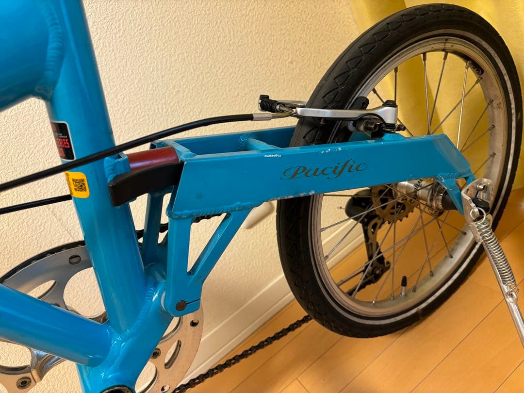 PEUGEOT 折りたたみ自転車 青