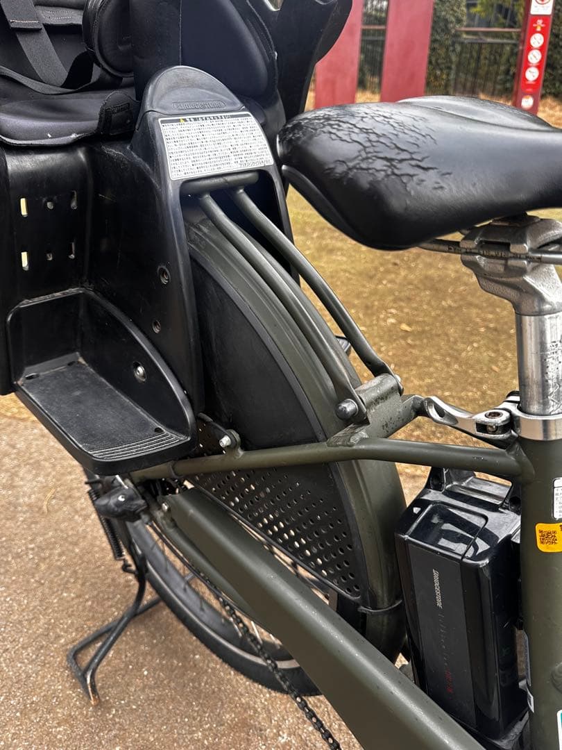 【引取り限定】カーキ★ハイディー2 チャイルドシート電動自転車