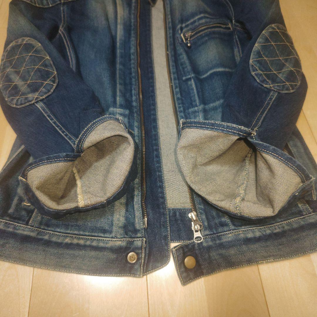 レア ✨️ glamb デニム シングル ライダース ジャケット Denim