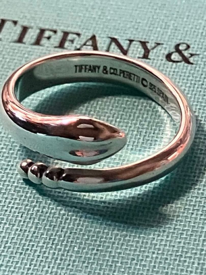 ティファニー Tiffany スネークリング 925シルバー　美品　13号
