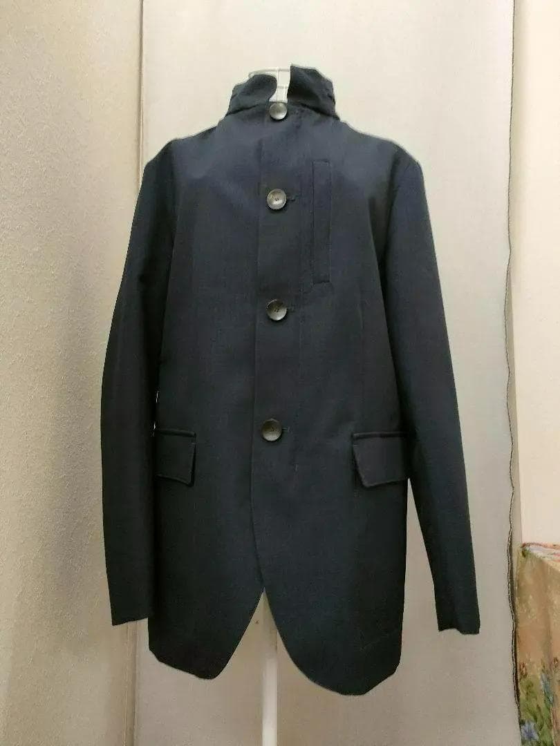 ARMANI COLLEZIONI スタンドカラージャケット ネイビー