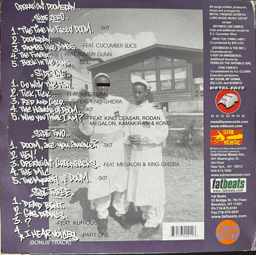 洋楽 MF Doom / Operation : Doomsday. (2LP)