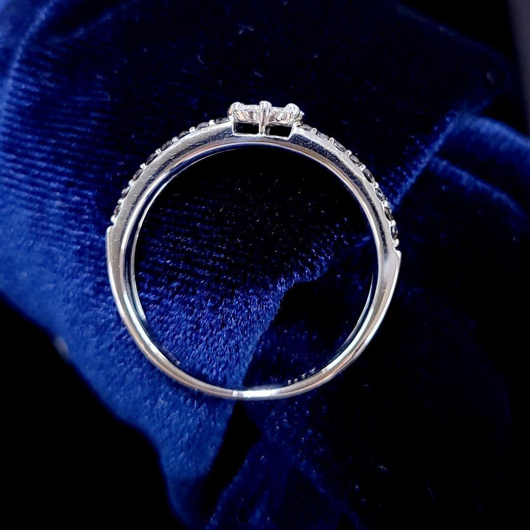 chibi 0.65ct ダイヤモンド ブラックダイヤモンド K18 WG