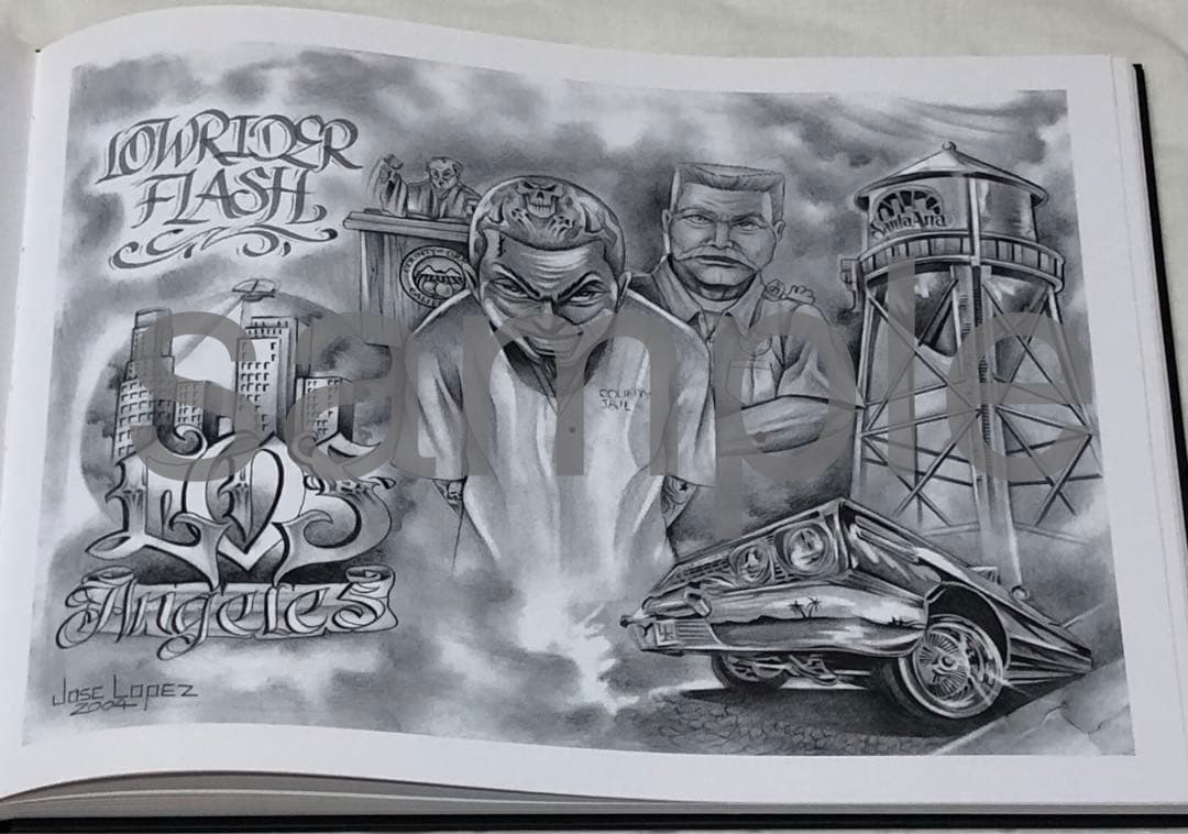 タトゥー　TATTOO 刺青 デザイン　下絵　チカーノ　フラッシュ【超入手困難】