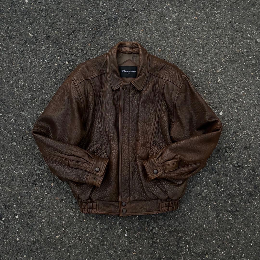 leather jacket 80s 本革