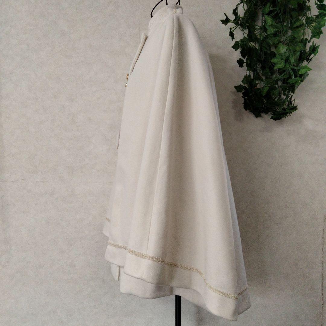 axes femme ダブルボタンケープコート