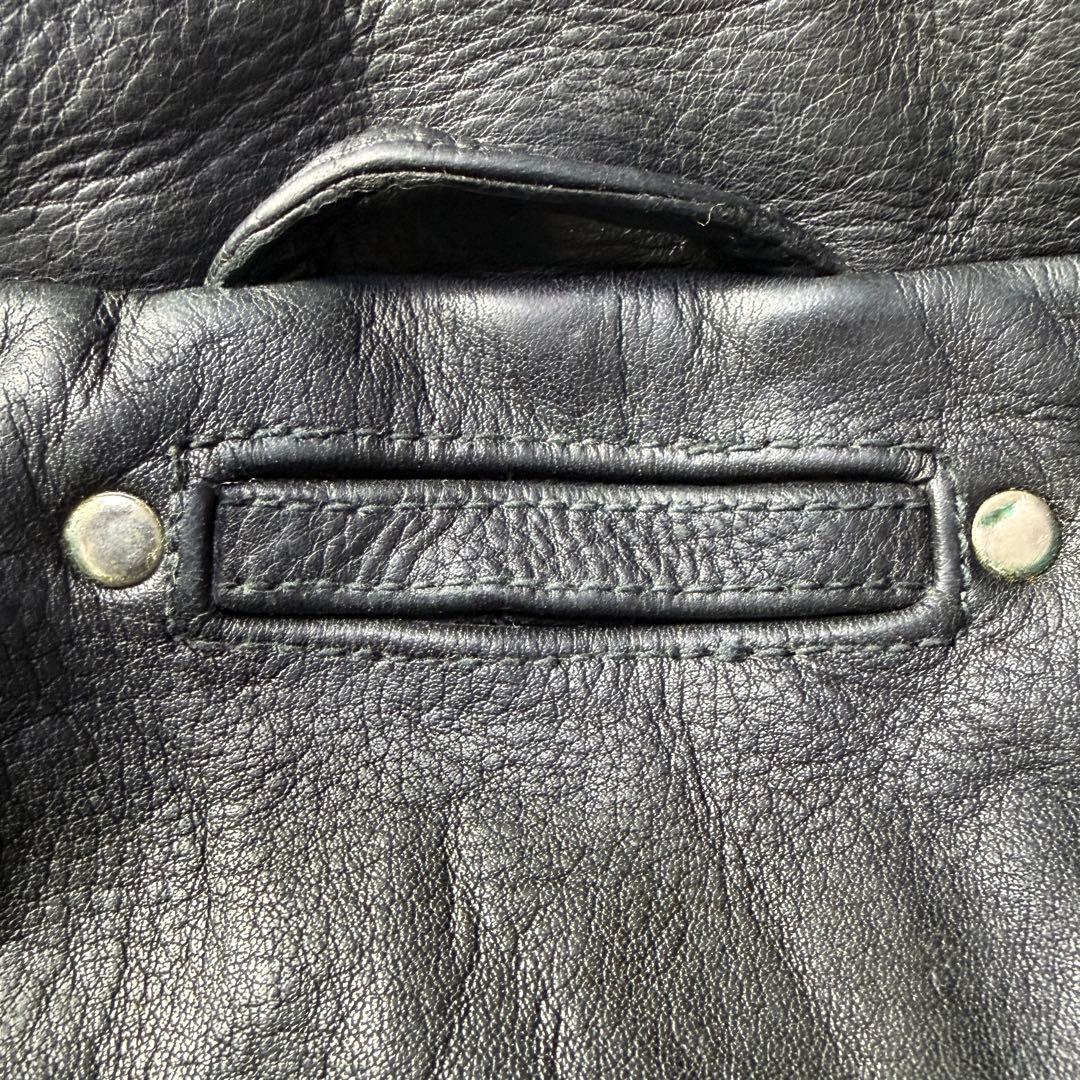 【90s】Vintage A-2 ブラックレザー フライトジャケット XL