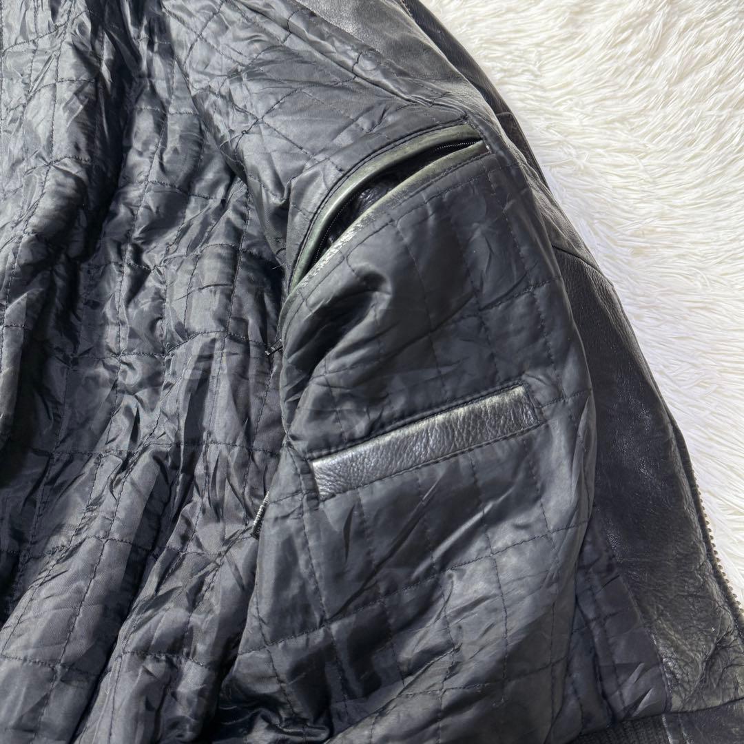 【90s】Vintage A-2 ブラックレザー フライトジャケット XL
