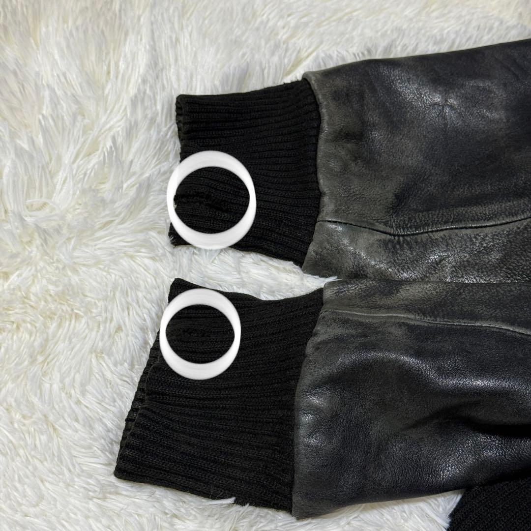 【90s】Vintage A-2 ブラックレザー フライトジャケット XL