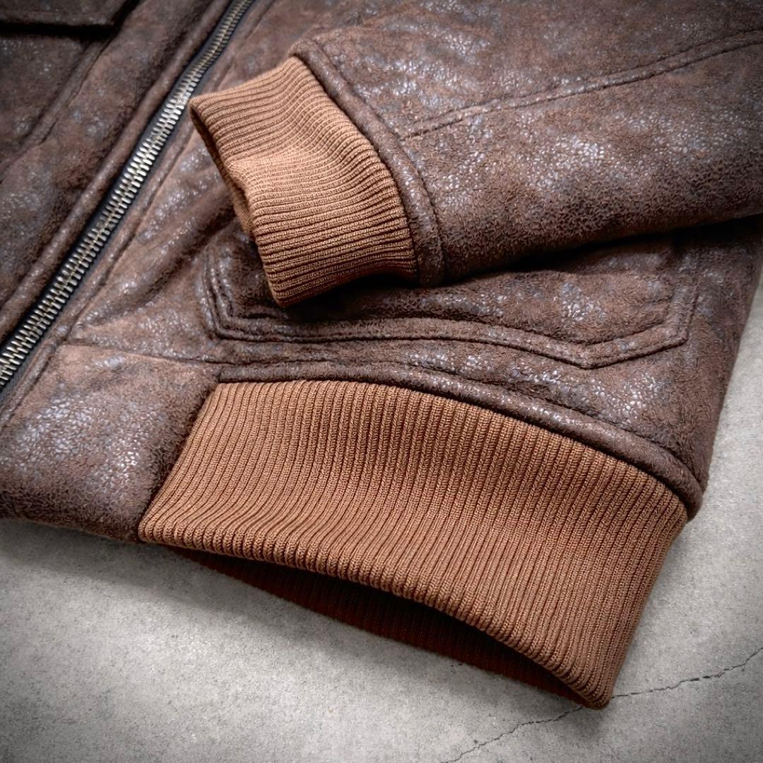 90s vintage leather jacket g1 a2 b3 ムートン
