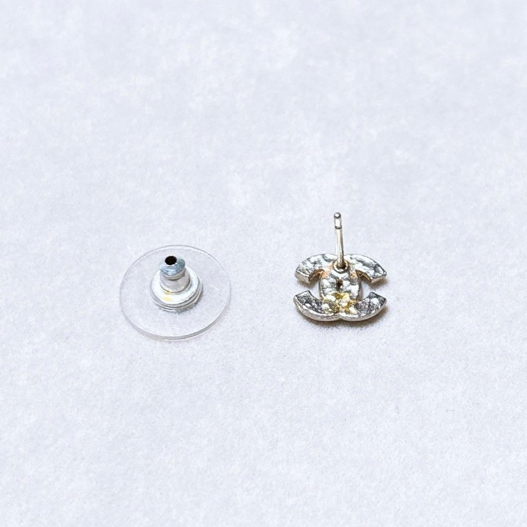 CHANEL シャネル　ミニ ピアス　ラインストーン　片耳　直営店購入 正規品